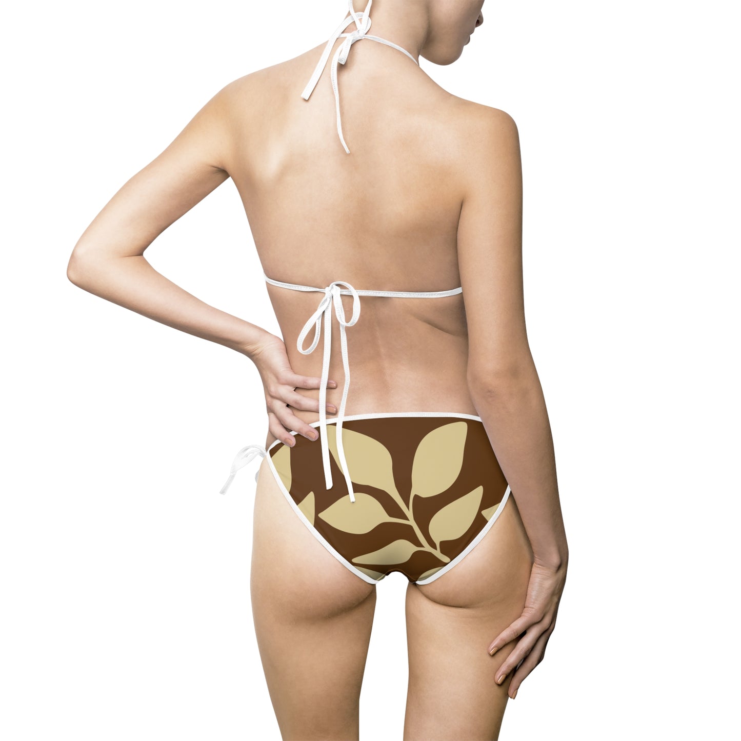  Brown Bikini Swimsuit   This bikini swimsuit is designed for fashionable women, stylish and personalized. Advance heat sublimation technique