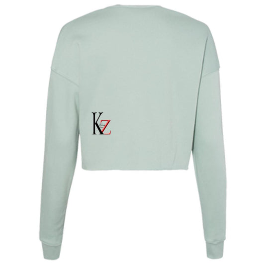 KZ Monograma Ladies' Cropped Fleece Crew