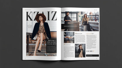 KZAIZ Magazine: Sponsored feature website advertising
