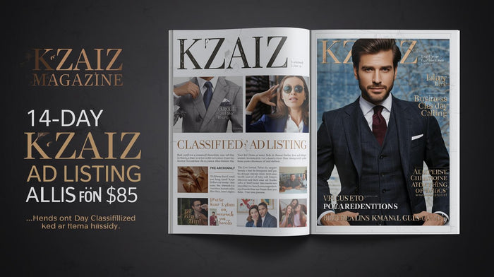 KZAIZ Magazine: Sponsored feature website advertising