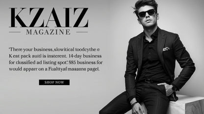 KZAIZ Magazine: Sponsored feature website advertising