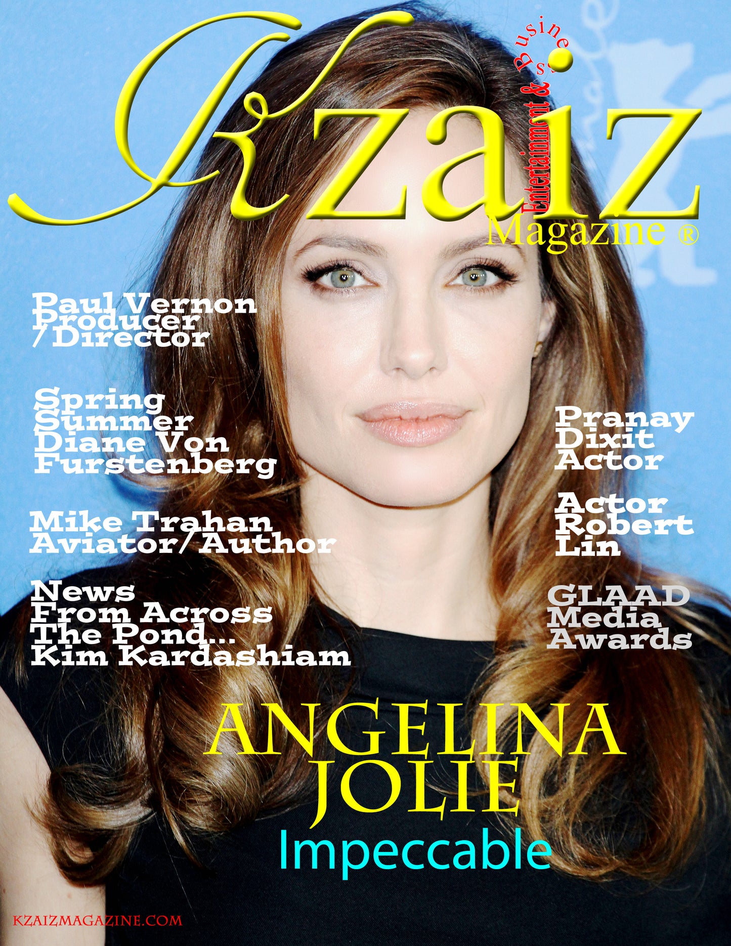 KZAIZ MAGAZINE  Angelina Jolie Impeccable