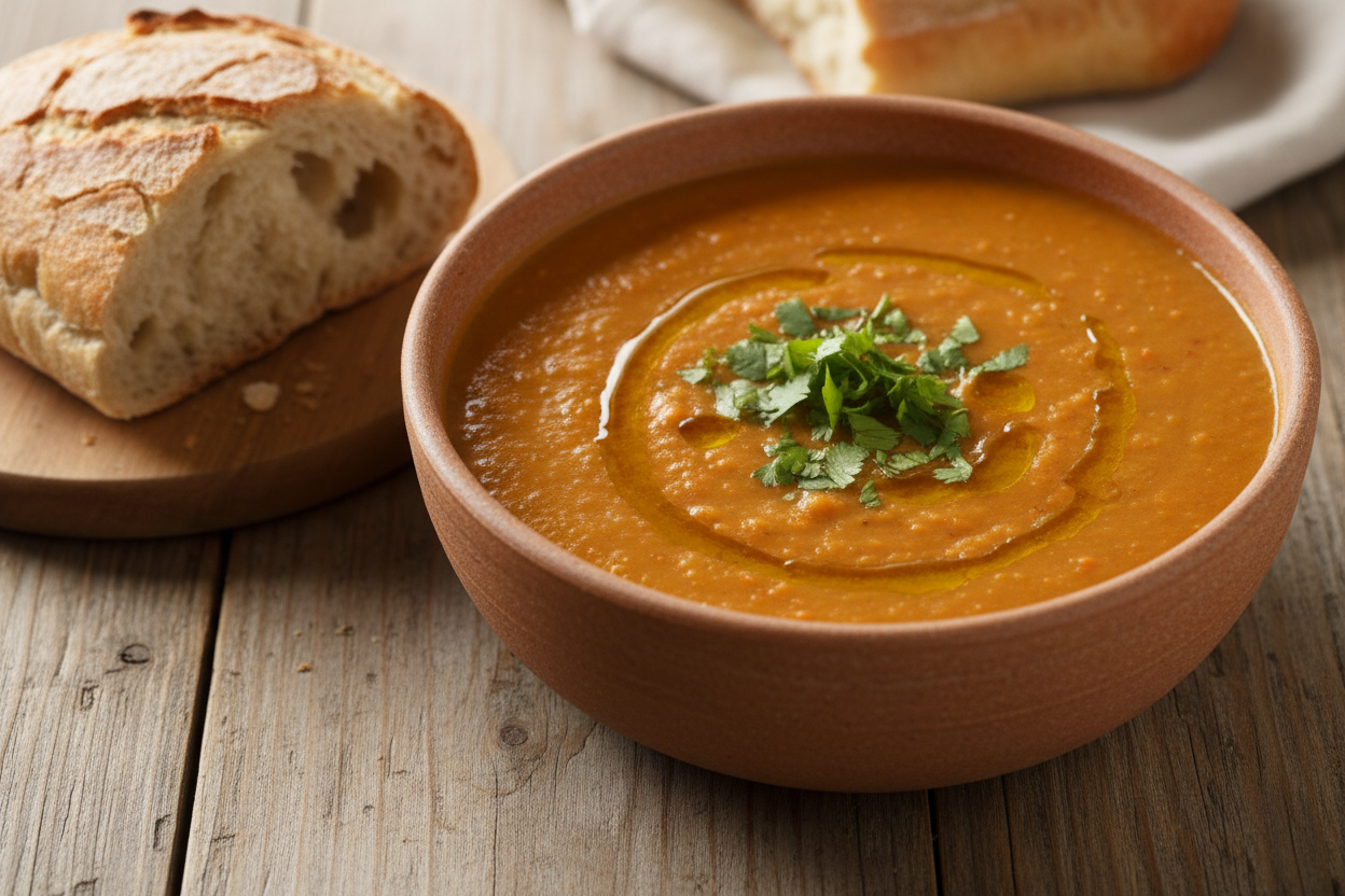 red lentil soup image recipe