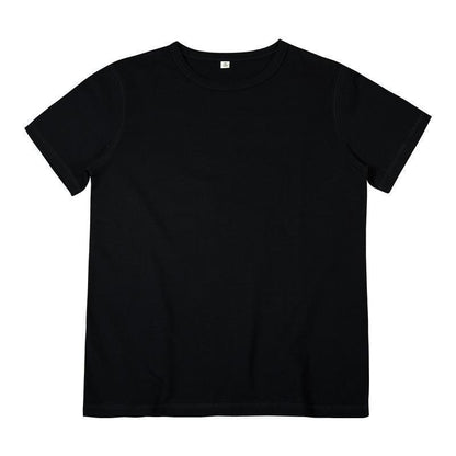 300g black white plain cotton short sleeve T-shirt for men's basic underlay not transparent