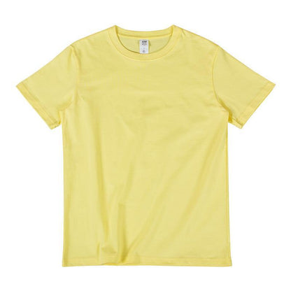 270g iris yellow cotton t-shirt men's short sleeve loose fitting men's new spring and summer 2020