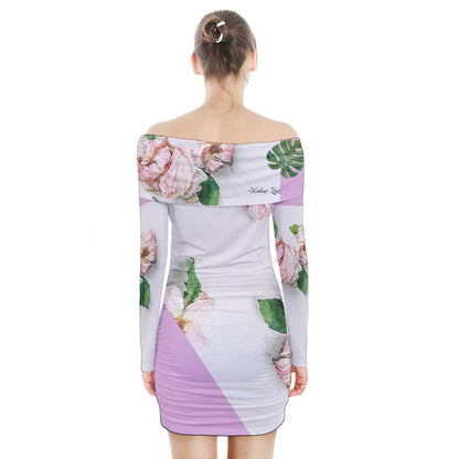 Long Sleeve Off Shoulder Dress