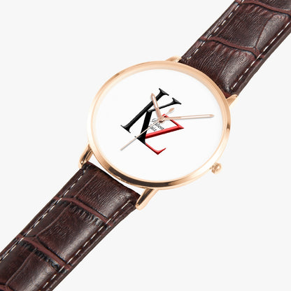 Kalent Zaiz Quartz Watch Brown Leather 