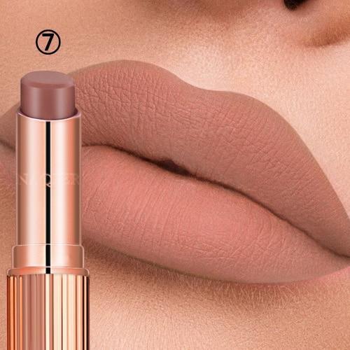 NAQIER 8 Colors Matte Lipstick Makeup maquiagem Waterproof Long-lasting utritious Liquid Velvet Nude lip stick Cosmetic