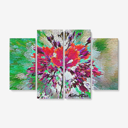 4 Piece Canvas Wall Art for Living Room - Framed Ready to Hang 4x12"x32 SIZE: The canvas panel size is 2x12"x32" and 2x12''x24'', total 4 Panels.  PERFECT CANVAS ART: good idea for home interior walls décor such as living room, bedroom, kitchen, bathroom, guest room, office and others.  EASY TO HANG: each panel of canvas prints already stretched on solid wooden frames, gallery wrapped, with hooks and accessories, ready to hang.
