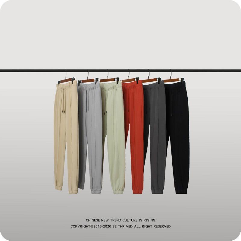 New autumn and winter deconstructed reverse line 360g Terry sweatpants high street sports casual