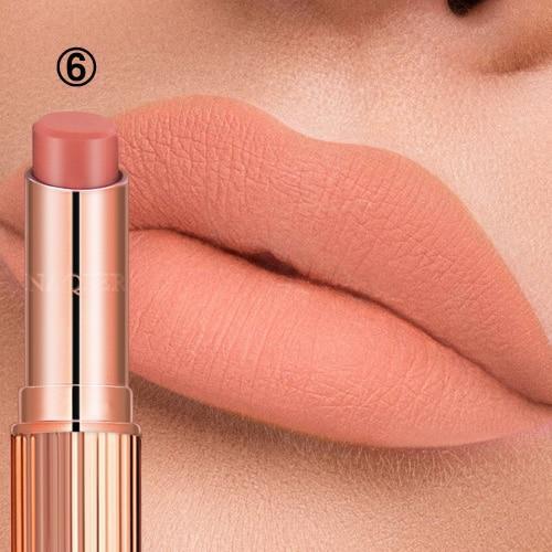 NAQIER 8 Colors Matte Lipstick Makeup maquiagem Waterproof Long-lasting utritious Liquid Velvet Nude lip stick Cosmetic