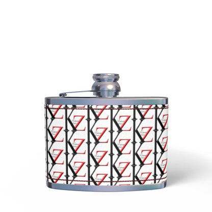 Leather Wrapped Hip Flask Kalent Zaiz signature Our Leather Wrapped Hip Flask Kalent Zaiz signature, adds a touch of class to your silver flask. This handcrafted leather hip flask keeps silver free from fingerprint marks and tarnishing. It’s made by our professional craftspeople of premium. Take advantage of the confidences that produces the elegant discretion of this leather hip flask.