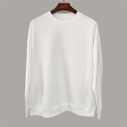 Spring and autumn oversize cotton Pullover round collar sweater for men and women