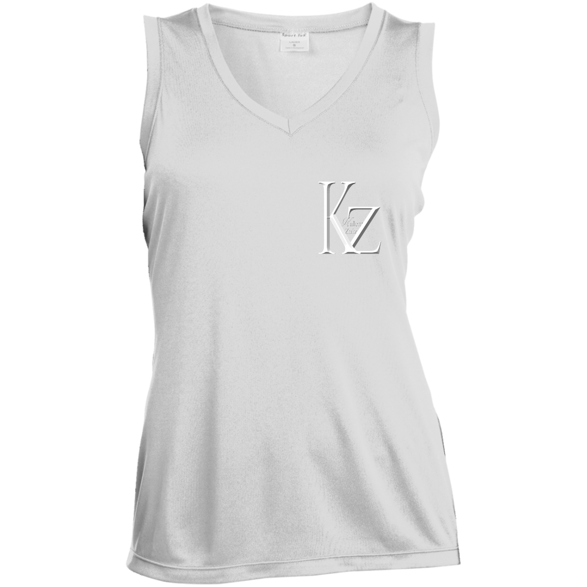 Kalent Zaiz LST352 Ladies' Sleeveless Moisture Absorbing V-Neck  3.8-ounce, 100% polyester interlock with PosiCharge technology Gently contoured silhouette Double-needle armholes and hem Decoration type: Digital Print