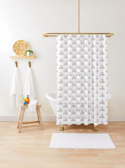 Curtain Shower L o v e 