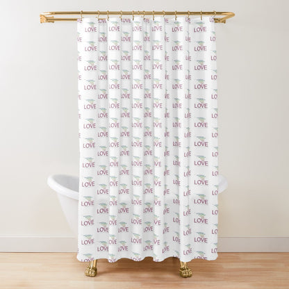 Curtain Shower L o v e 