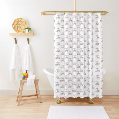 Curtain Shower L o v e 