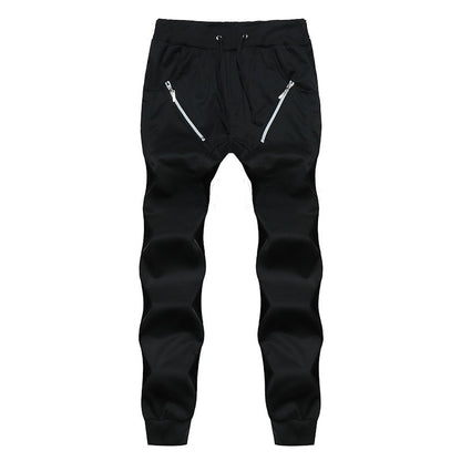 Men Casual Regular Low Waist Flat Joggers Full Length Sweatpants