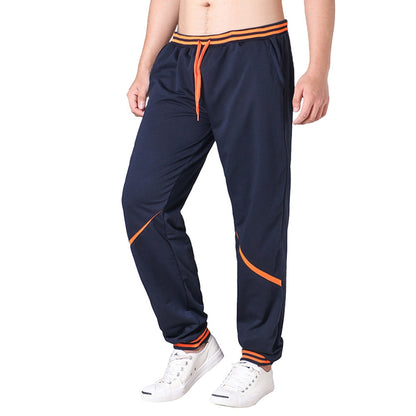 Men Cotton Flat Loose Fit Casual Joggers Full Length Sweatpants