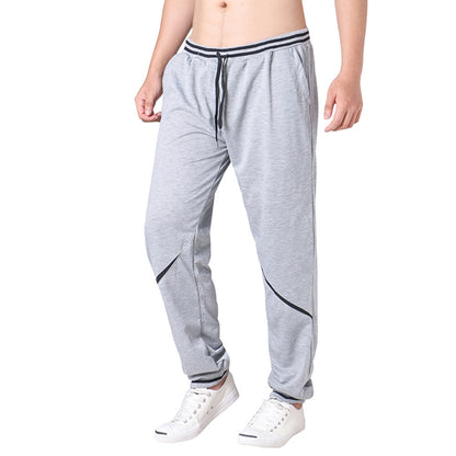 Men Cotton Flat Loose Fit Casual Joggers Full Length Sweatpants
