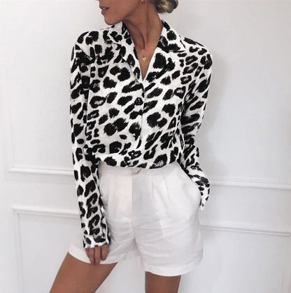 Spot wholesale volume Congyou 2019 cross-border explosion models leopard shirt
