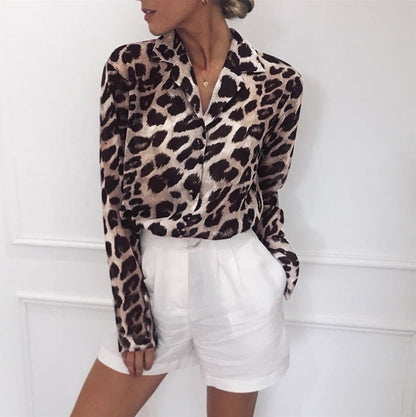 Spot wholesale volume Congyou 2019 cross-border explosion models leopard shirt