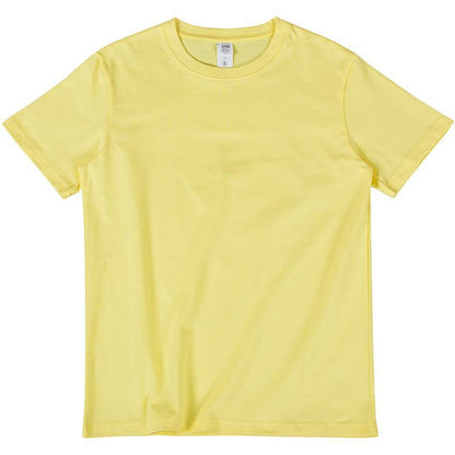 270g iris yellow cotton t-shirt men's short sleeve loose fitting men's new spring and summer 2020