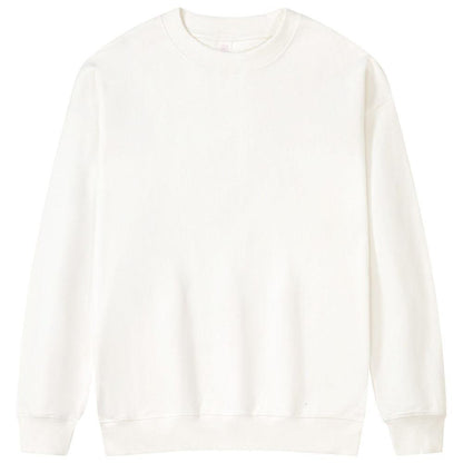 Spring and autumn oversize cotton Pullover round collar sweater for men and women