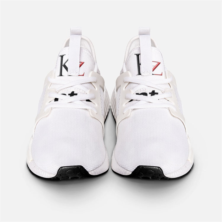Kalent Zaiz Unisex Lightweight Sneaker Lightweight construction with breathable mesh fabric for maximum comfort and performance.  Lace-up closure for a snug fit.  Soft linen interior with arch support and removable insole pad.  High quality EVA sole for traction and