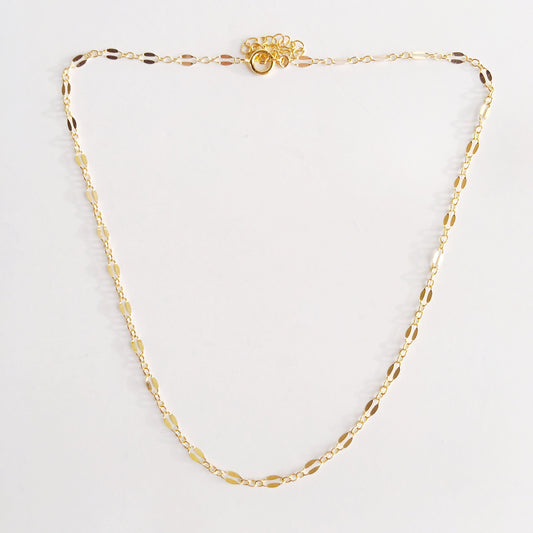 14k Gold Filled Minimalist Parallel Choker Necklace