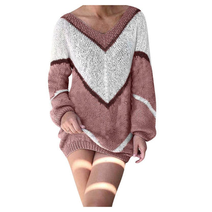 Kalent Zaiz Store Winter Plus size V-Neck Sexy Sweater 