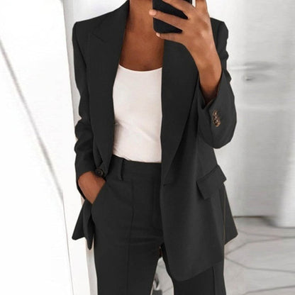 Women Elegant, Sexy Long Sleeve Solid Color Jacket
